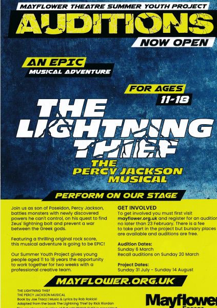image MTA72120 The Lightning Thief Audition Leaflet Page 1 of 2.